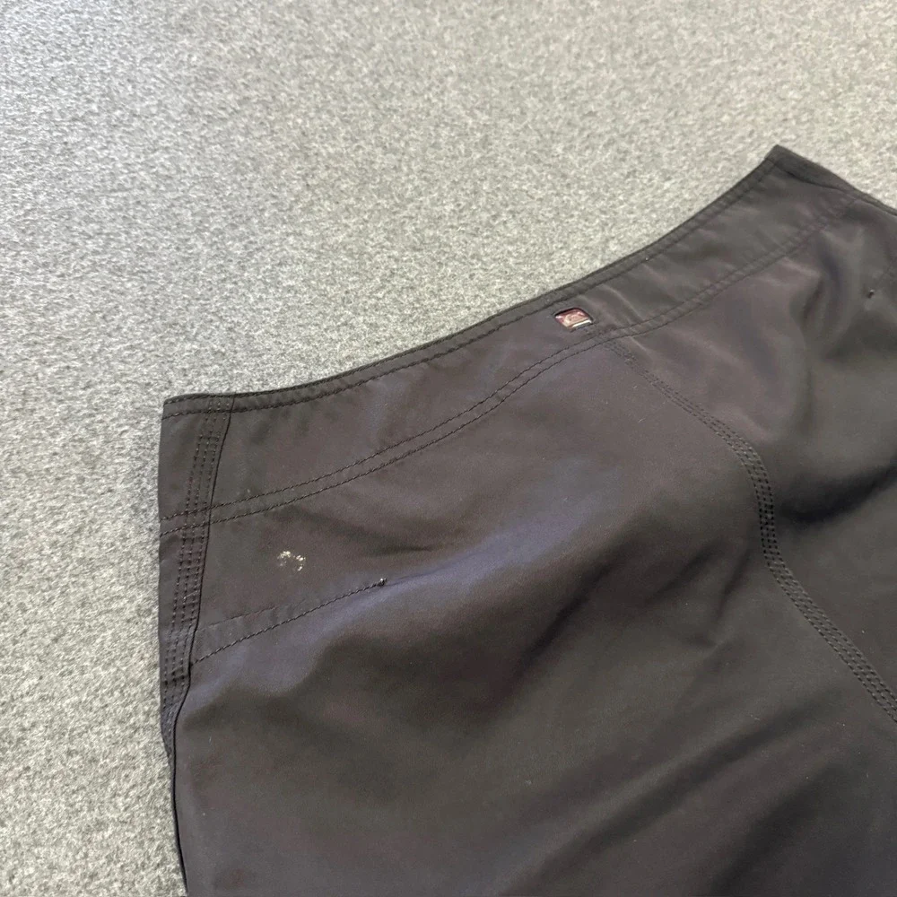 Y2K Quiksilver Board Shorts Mens 32 Black Good Cargo Pocket Surf Trunks